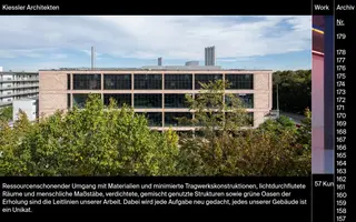 Kiessler Architekten homepage website preview