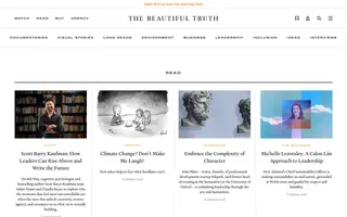 The Beautiful Truth homepage website preview