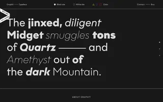 Graphit homepage website preview