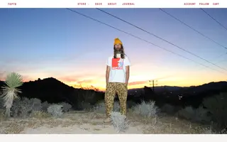 TSPTR homepage website preview