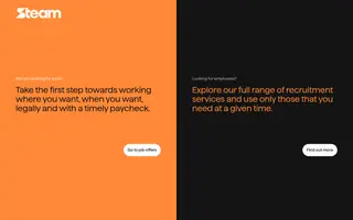 Steam homepage website preview