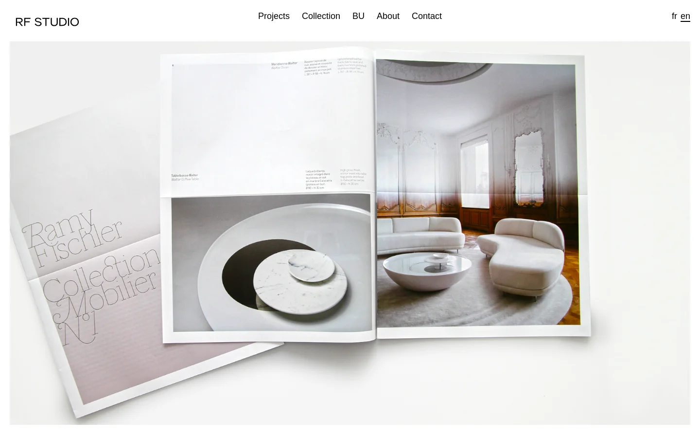 RF Studio Shop / Catalog desktop website screenshot