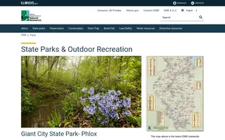Illinois Department of Natural Resources homepage website preview