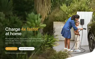 Evnex homepage website preview