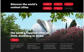 Time Out homepage website preview