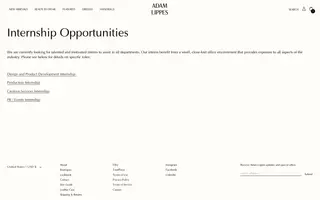 Adam Lippes homepage website preview