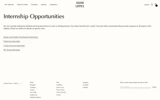 Adam Lippes homepage website preview