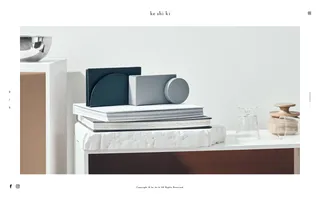 Ke-shi-ki homepage website preview