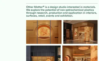 Other Matter homepage website preview
