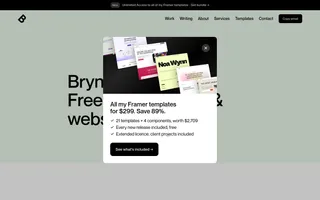 Bryn Taylor homepage website preview
