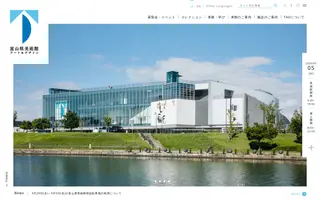 TAD Toyama homepage website preview