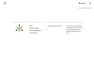 Lightsaber Archive homepage website preview