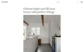 Odorne homepage website preview