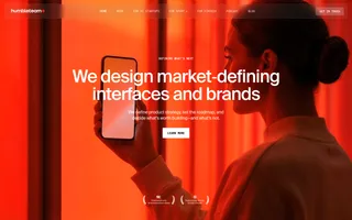 Humbleteam homepage website preview
