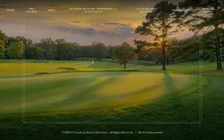Naval Academy Golf Club homepage website preview