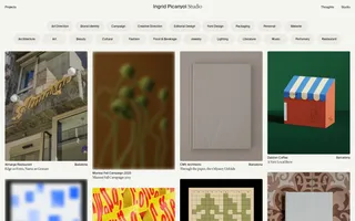 Studio Ingrid Picanyol homepage website preview