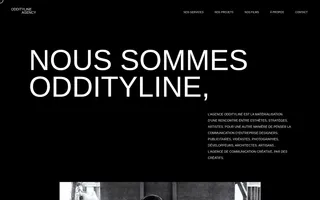 Oddityline homepage website preview