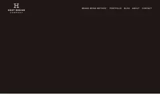 Hoot Design Company homepage website preview