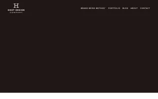 Hoot Design Company homepage website preview