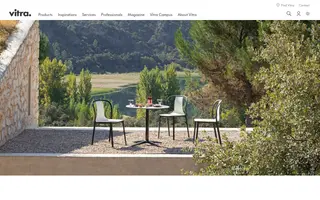 Vitra homepage website preview