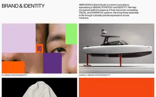 ABBY.WORLD homepage website preview