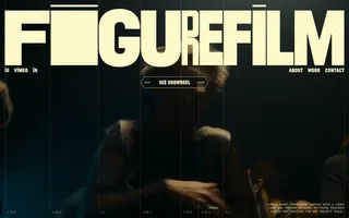 FigureFilm homepage website preview