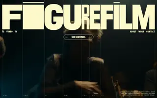 FigureFilm homepage website preview
