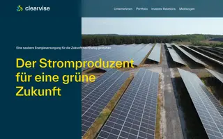 Clearvise homepage website preview