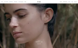 Co Collections homepage website preview