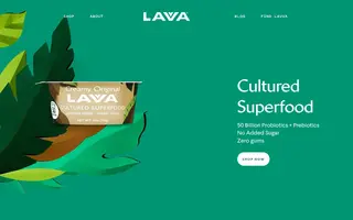 Lavva homepage website preview