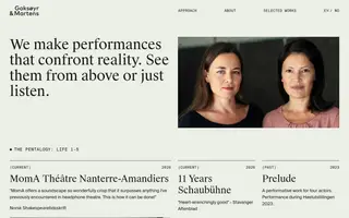 Goksøyr & Martens homepage website preview