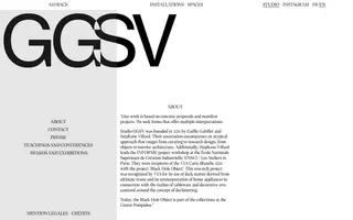 GGSV homepage website preview