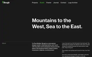 Bough homepage website preview