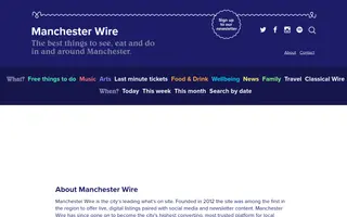 Manchester Wire homepage website preview