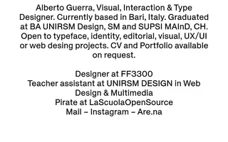 Alberto Guerra homepage website preview