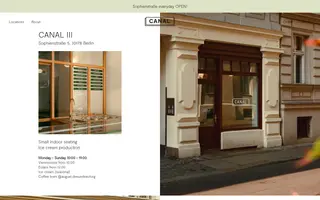 Canal Berlin homepage website preview