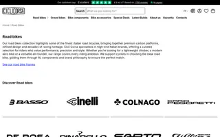 Cicli Corsa homepage website preview