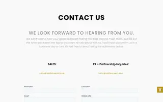 Endless West homepage website preview
