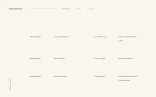 Bloodhound homepage website preview
