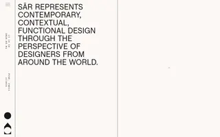 SĀR Studio homepage website preview