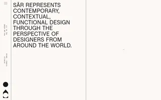 SĀR Studio homepage website preview