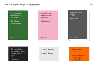Books on graphic design homepage website preview