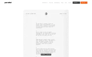 Parallel homepage website preview