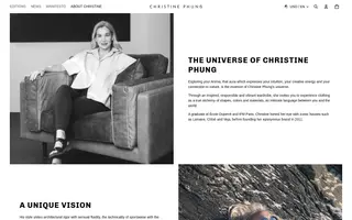 Christine Phung homepage website preview
