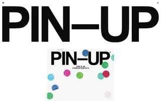 PIN–UP Magazine homepage website preview
