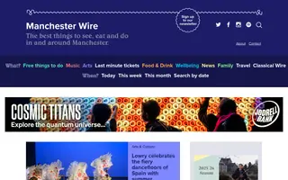 Manchester Wire homepage website preview