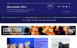 Manchester Wire homepage website preview