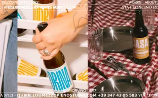 Mezzopieno Studio homepage website preview