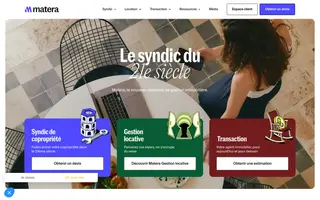 Matera homepage website preview