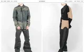 Autograph homepage website preview
